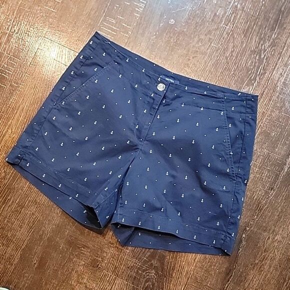 Nautica Cotton Stretch Twill Anchor Print Shorts - Picture 14 of 16